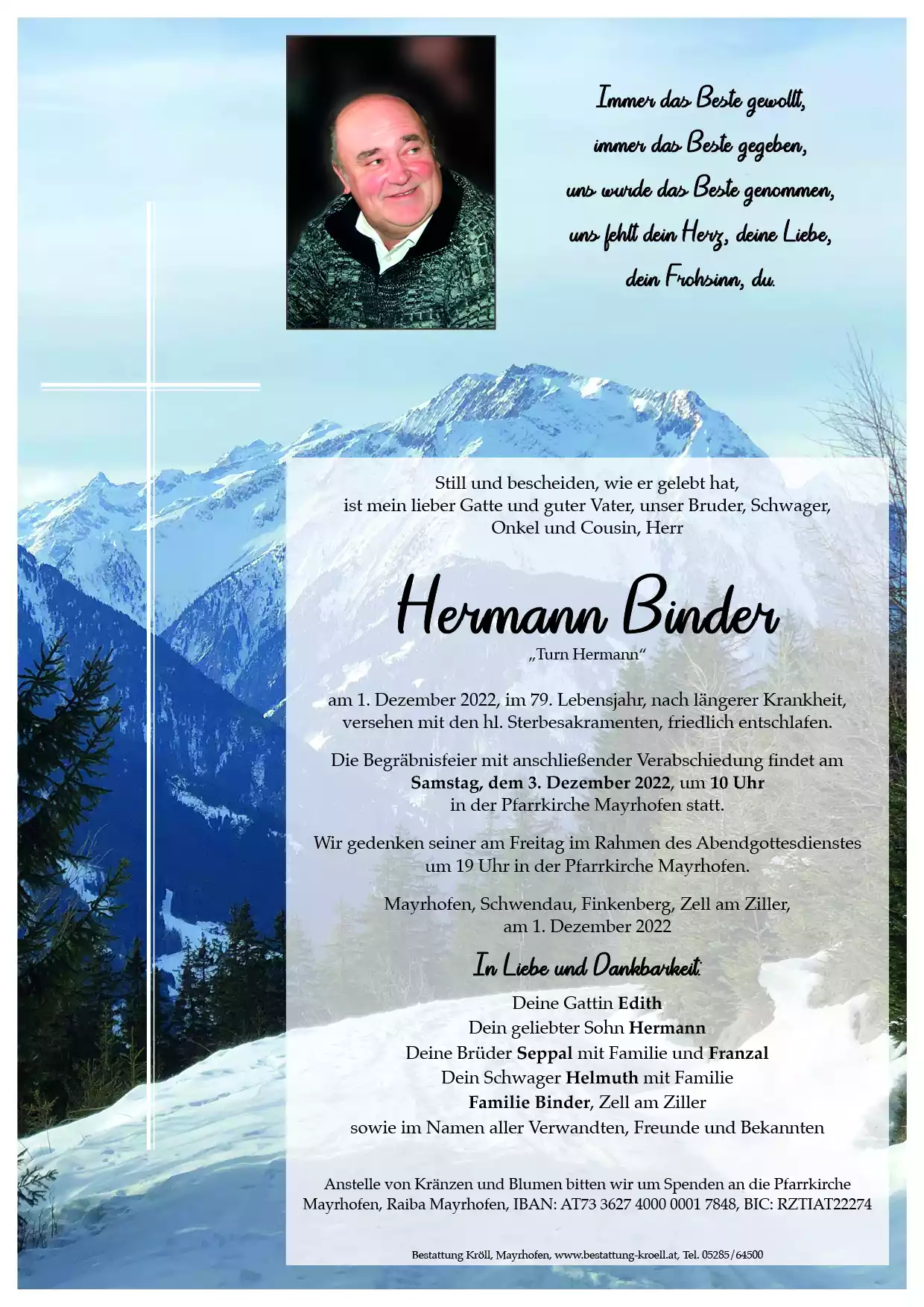 Parte von Hermann Binder